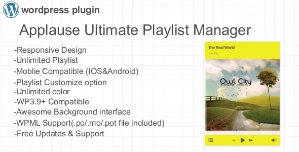 Applause Ultimate Playlist Manager WP Plugin