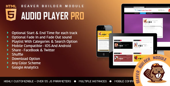 Audio Player PRO - Beaver Builder Module