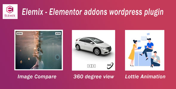Elemix - Elementor widgets addon wordpress plugin