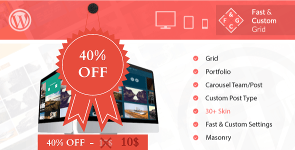 Fast & Custom Grid - Wordpress Plugin
