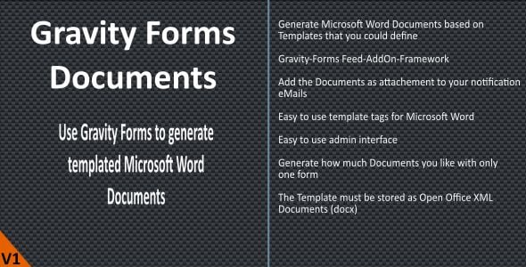 Gravity Forms (Word) Documents