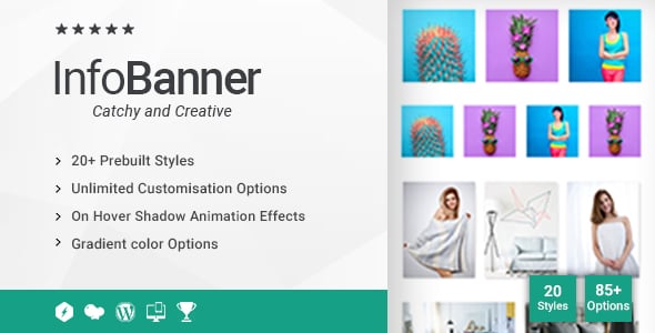 Info Banner | Image Hover Effects Addon for WPBakery Page Builder