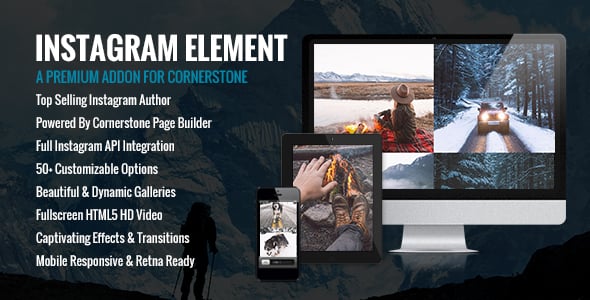 Instagram Element - Cornerstone Element for Wordpress
