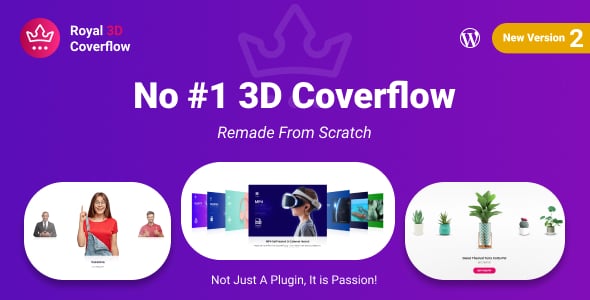 Royal 3D Coverflow Wordpress & WooCommerce Plugin