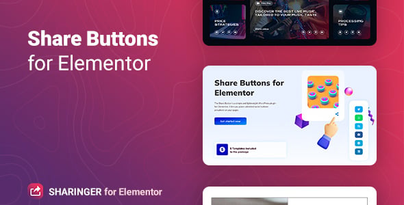 Sharinger – Share Buttons for Elementor