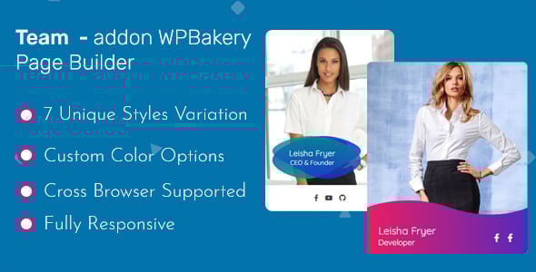 Team - Addon WPBakery Page Builder (Formerly Visual Composer)