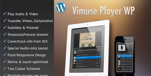 Vimuse - Media Player WordPress Plugin