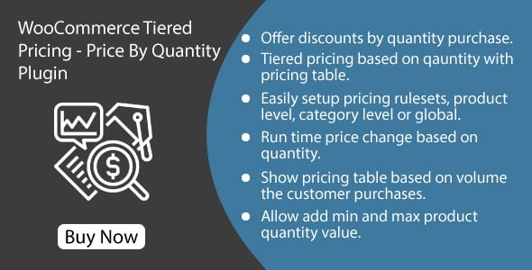 WooCommerce Tiered Pricing - Price By Quantity For WooCommerce