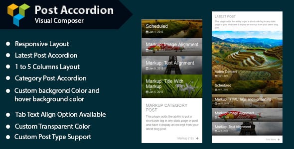 WPBakery Page Builder - Post Accordion