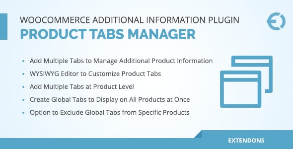 Additional Information and Product Tabs Manager for WooCommerce