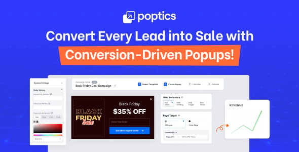 AI Powered Popup Plugin for WordPress - Poptics Pro