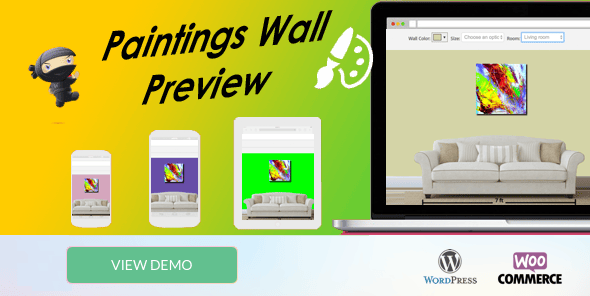 Artwork - Painting Wall Preview Popup Plugin | WooCommerce WordPress