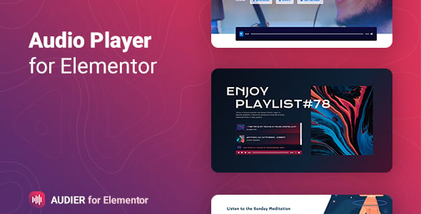 Audier – Audio Player with Controls Builder for Elementor