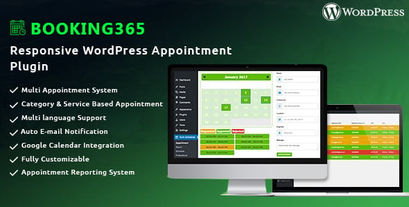 Booking365 - Responsive WordPress Appointment Plugin