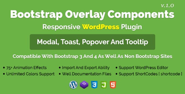 Bootstrap Overlay Components - Responsive WordPress Plugin