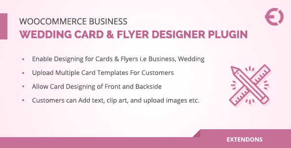 Business, Wedding Card & Flyer Designer for WooCommerce