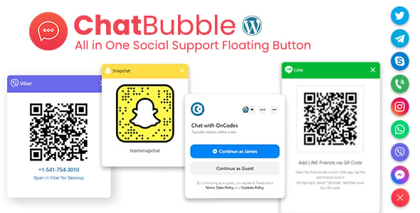 ChatBubble - WordPress All in One Social Support Floating Button