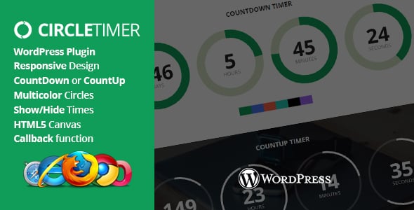 CircleTimer - jQuery Countdown Timer WordPress Plugin