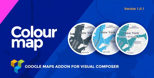 Colour Map | Google Maps addon for Visual Composer