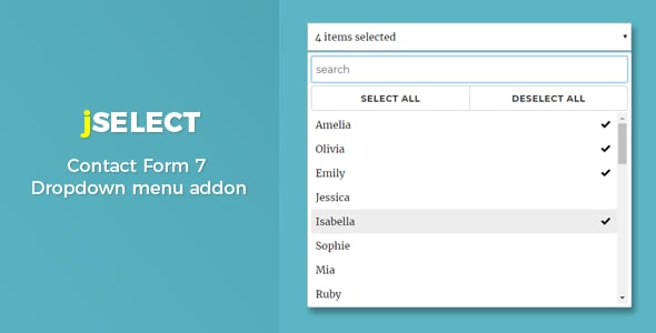 Contact Form 7 – jSelect dropdown menu