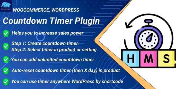 Countdown Timer plugin for WooCommerce and WordPress