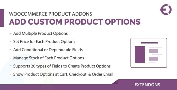 Custom Product Addons for WooCommerce
