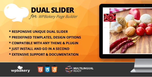 Dual Slider Addon for WPBakery Page Builder