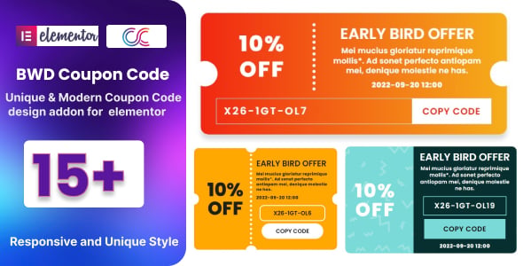 Elementor Coupon Code WordPress Plugin