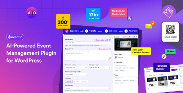 Event Manager, Event Calendar and Booking Plugin - AI Powered | Eventin