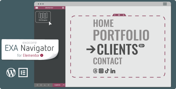 EXA Navigator - Fullscreen Menu for Elementor