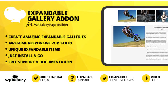 Expandable Gallery Addon for WPBakery Page Builder