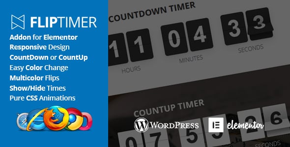 FlipTimer - Addon for Elementor
