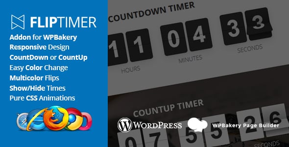 FlipTimer - Addon for WPBakery Page Builder