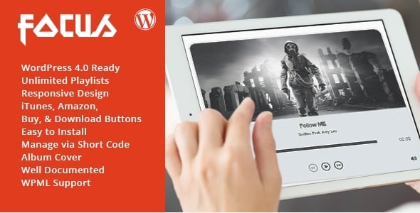 Focus Audio Player With Playlist WP Plugin