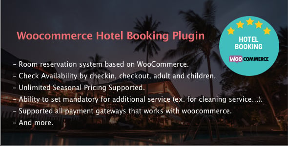 Hotel Booking - WooCommerce WordPress Plugin
