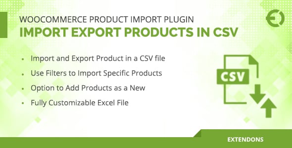 Import Export Products in CSV for WooCommerce