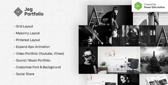Jeg Portfolio - Responsive Portfolio & Gallery Plugin For WordPress