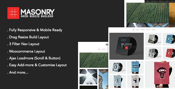 Masonry Grid Resize Builder - Wordpress Add-on VisualComposer