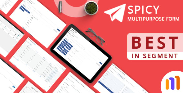 Material Based Spicy Form for Wordpress 6