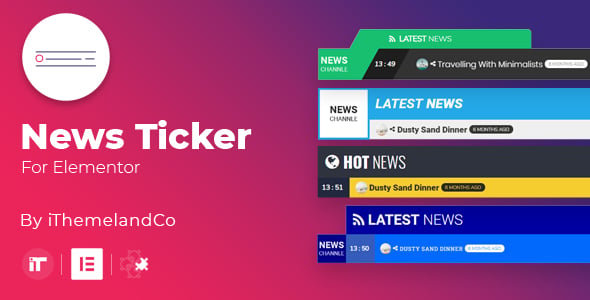 News Ticker For Elementor