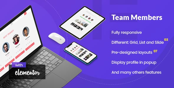 Noo Team Member - Addon for Elementor Page Builder