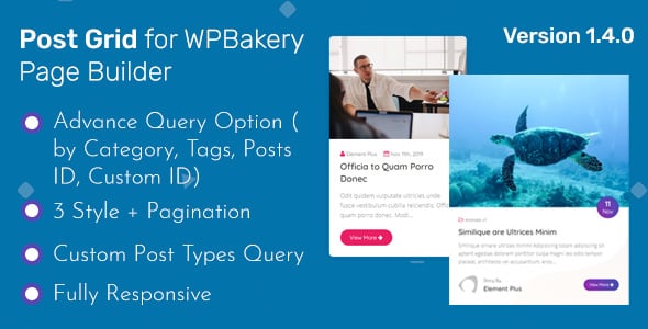 Post Grid - Addon WPBakery Page Builder (Formerly Visual Composer)