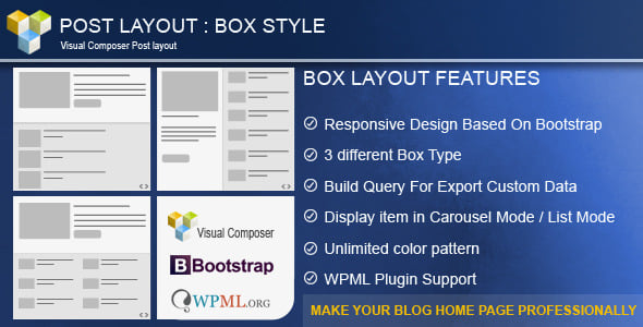 Post Layout : Box Style for Visual Composer