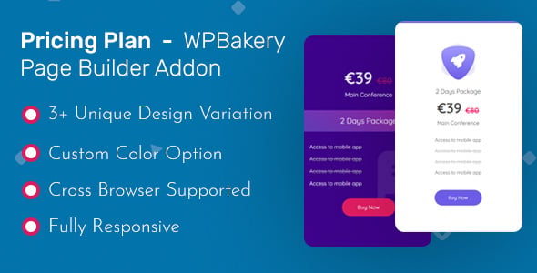 Pricing Table - WPBakery Page Builder Addon ( formerly Visual Composer )