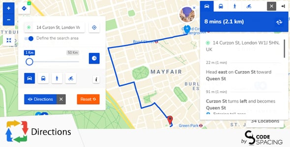 Progress Map, Directions