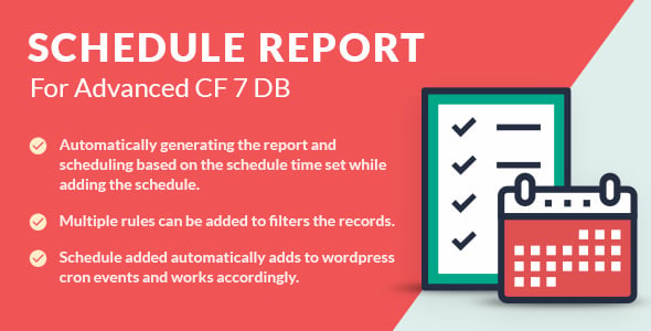 Schedule Report For Advanced CF7 DB