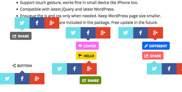 Share Button WordPress Plugin
