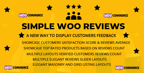 Simple Woo Reviews - Review Pack for Woocommerce