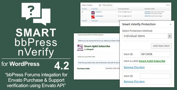 Smart bbPress nVerify - Plugin for WordPress and Envato Market