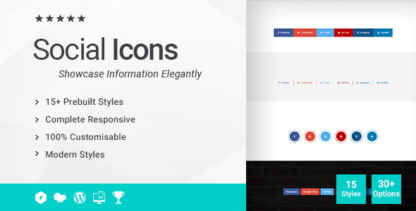Social Icons Addon for WPBakery Page Builder